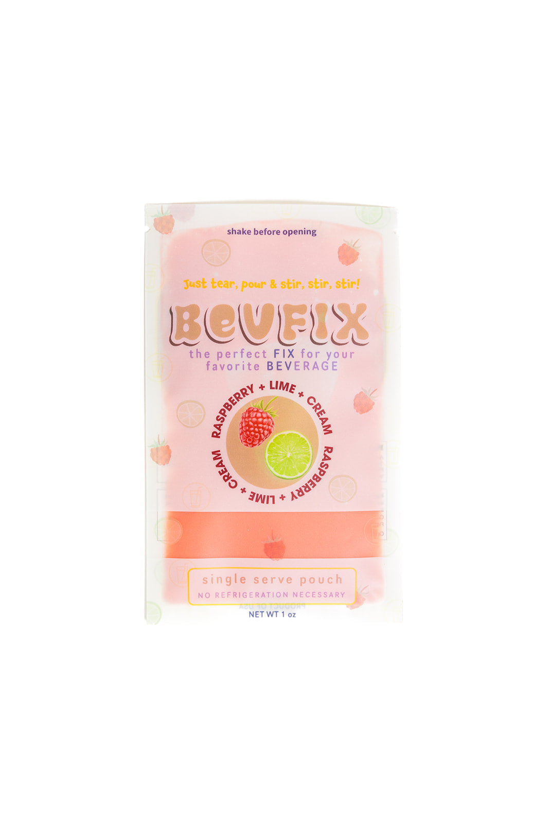 Tear Pouch Raspberry + Lime