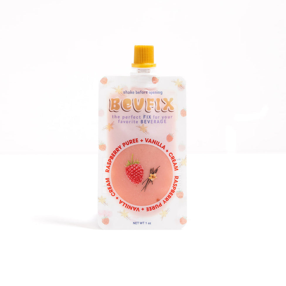 Raspberry Puree + Vanilla + Cream