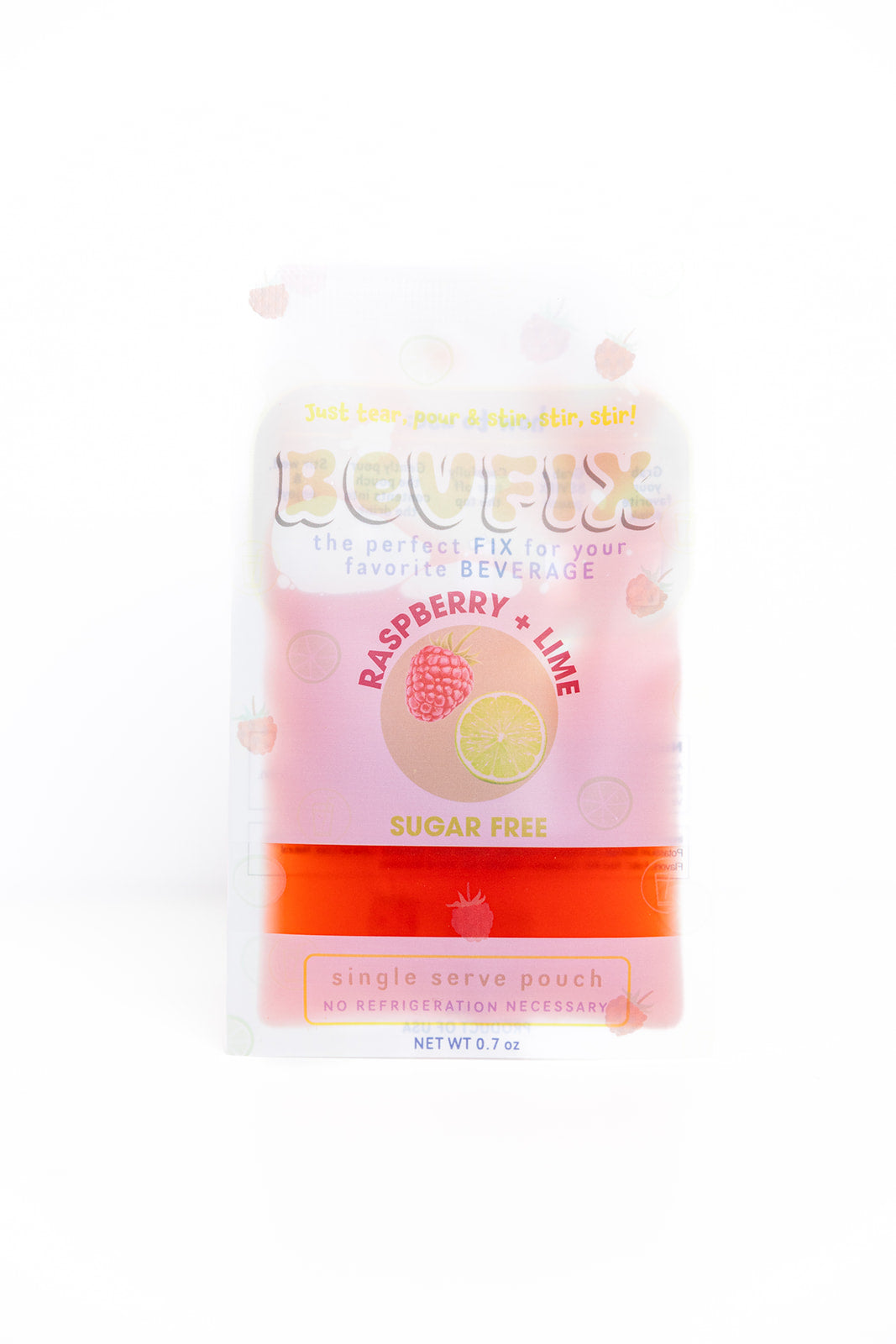 Tear Pouch Raspberry + Lime